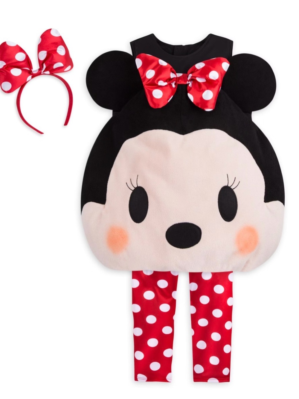 Girls Disney Minnie Mouse Tsum Tsum Polka Dot Costume Set